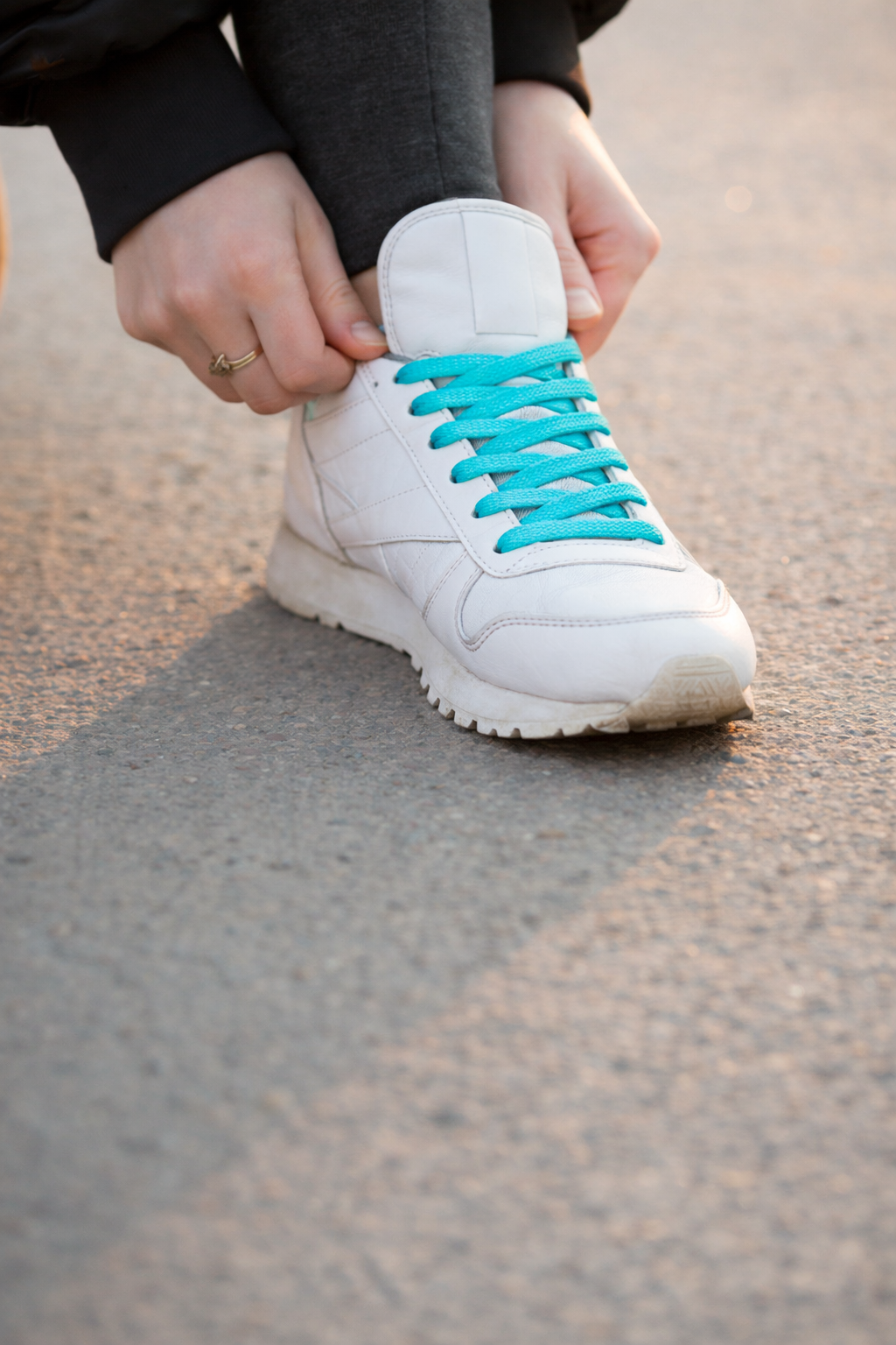 Sneaker laces premium - Blauw/groen