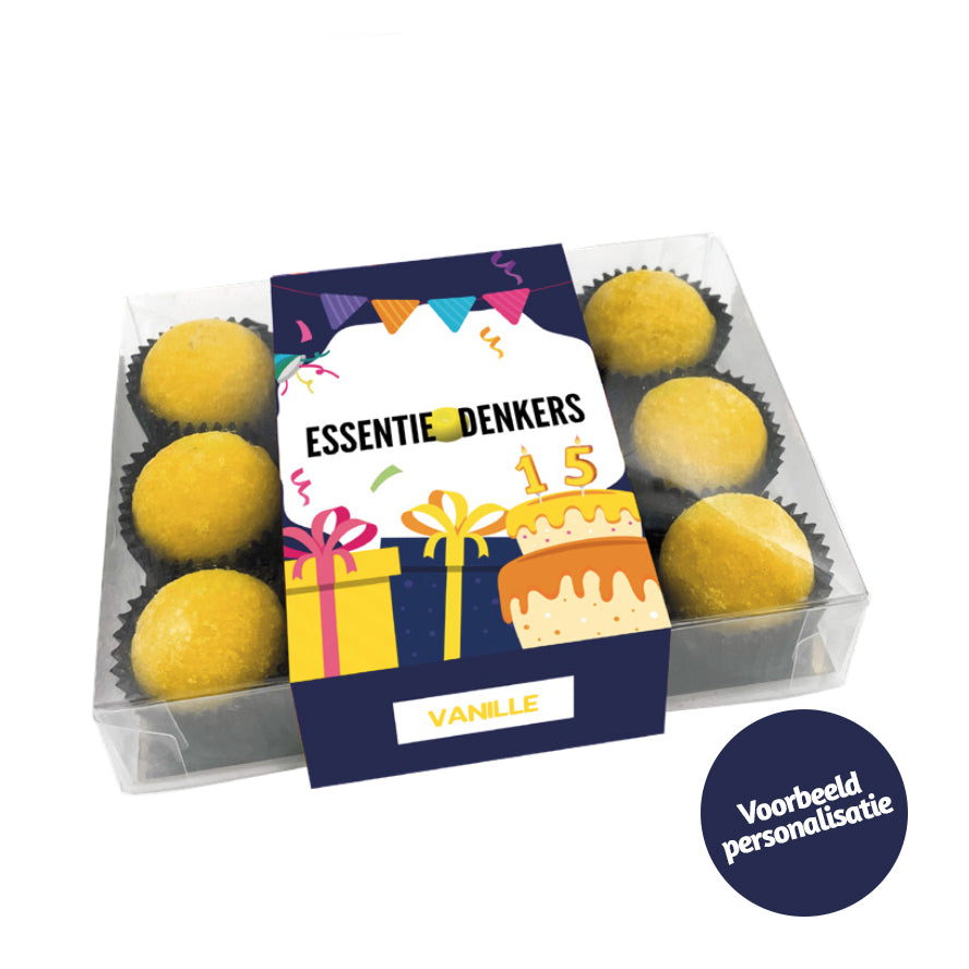 Chocoladetruffels "Happy New Year" special (12 truffels) 170 gram