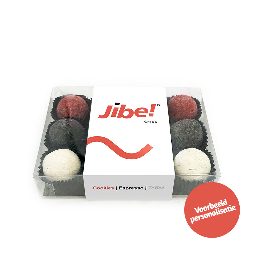 Chocoladetruffels "Happy New Year" special (12 truffels) 170 gram