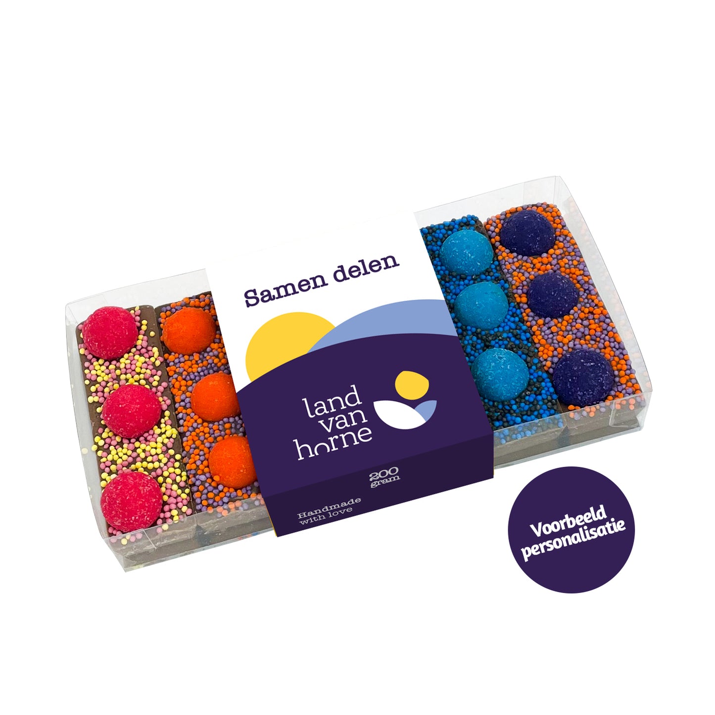Chocoladereep - HappyBar Proeverij "Voor de allerliefste" (200 gram)