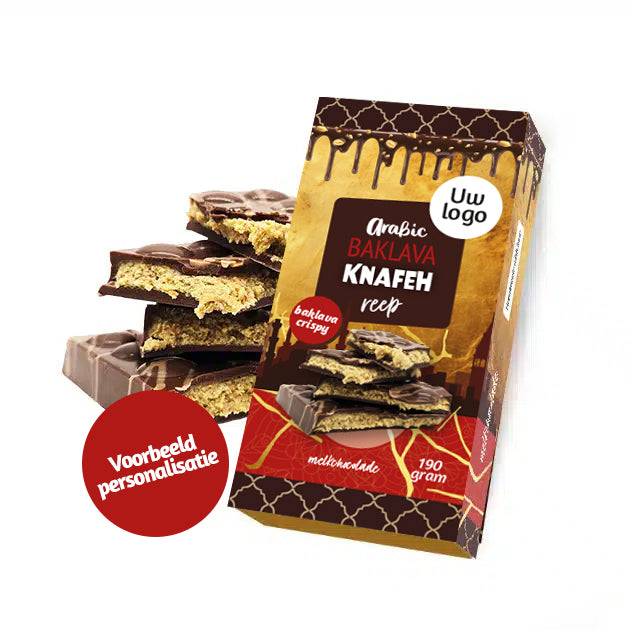 Arabic Baklava Knafeh luxe chocoladereep (melkchocolade) 190 gram