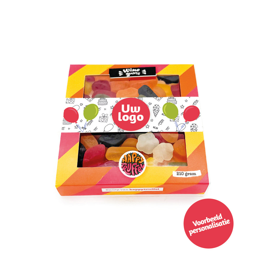 Snoeppakket “Van harte gefeliciteerd” winegums (210 gram)
