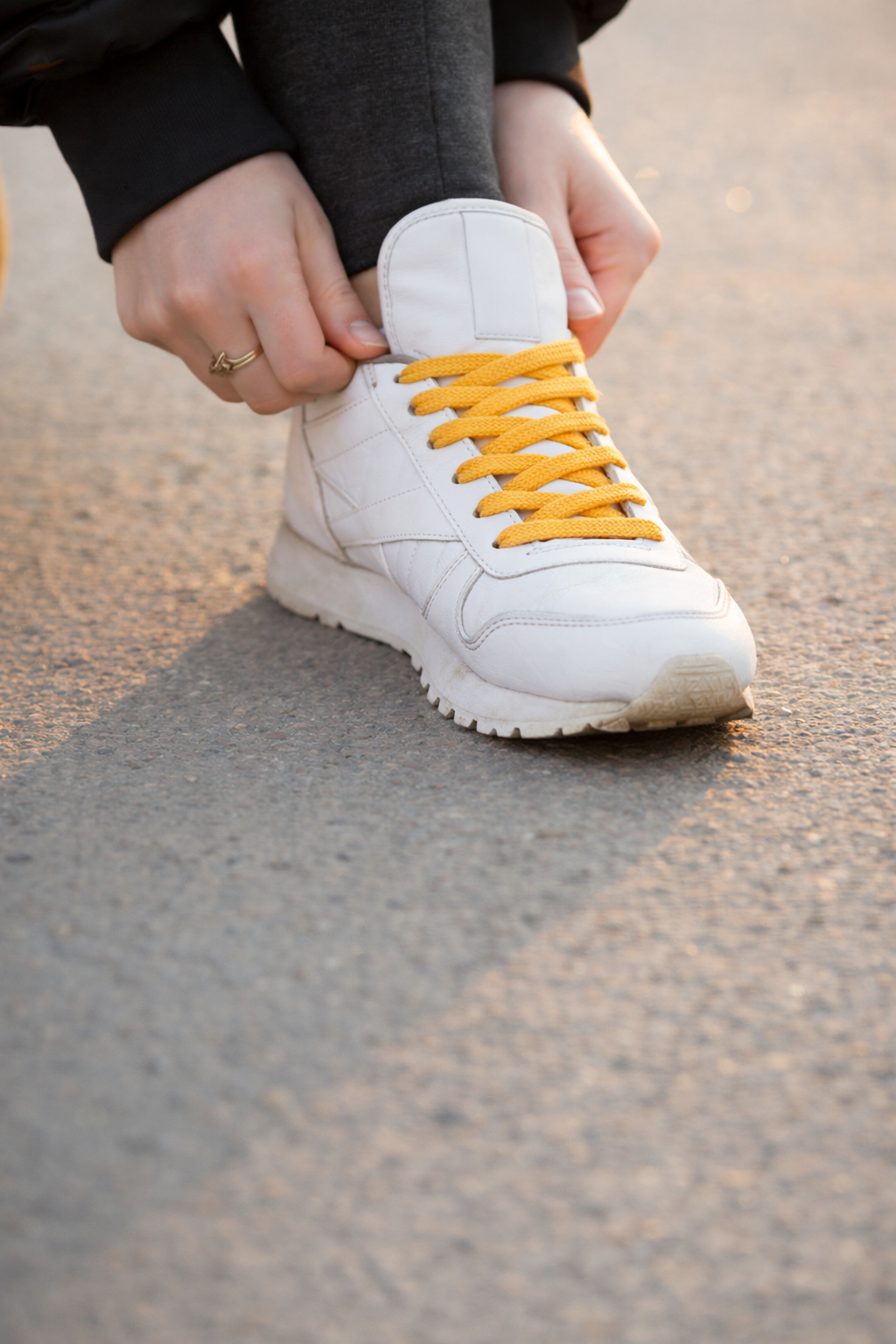 Sneaker laces premium - Geel
