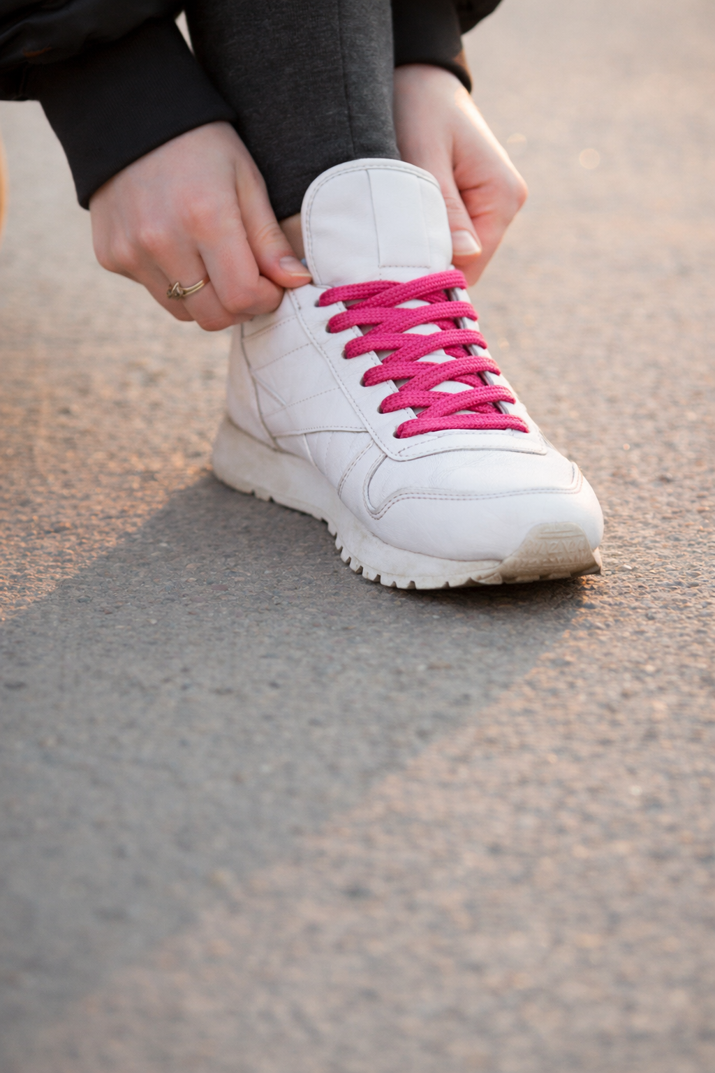 Sneaker laces premium - Roze/Rood