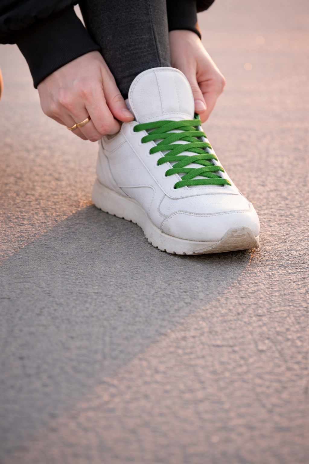 Sneaker laces premium - Donkergroen