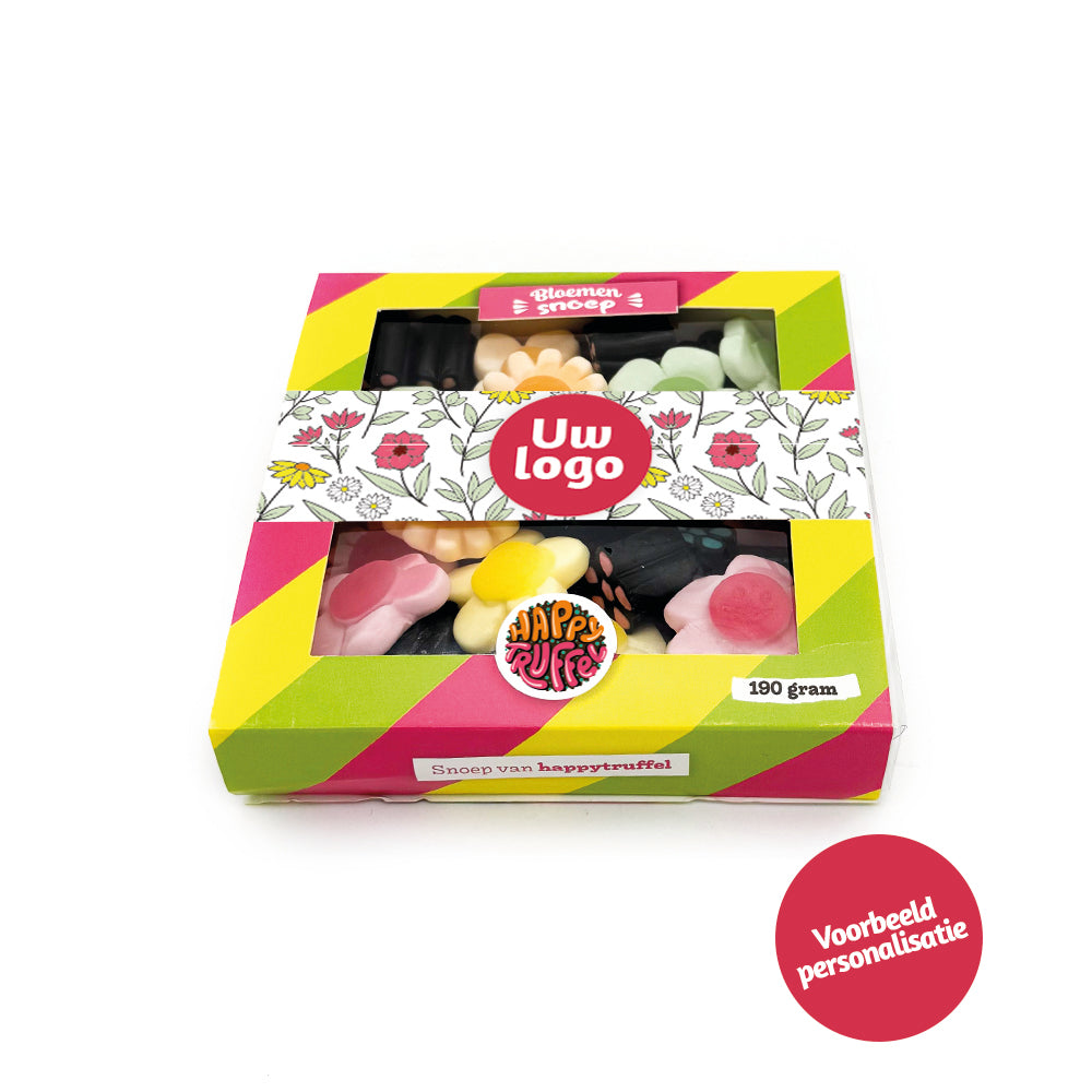 Snoeppakket “Een bloemetje voor jou” Bloemen snoep (210 gram)