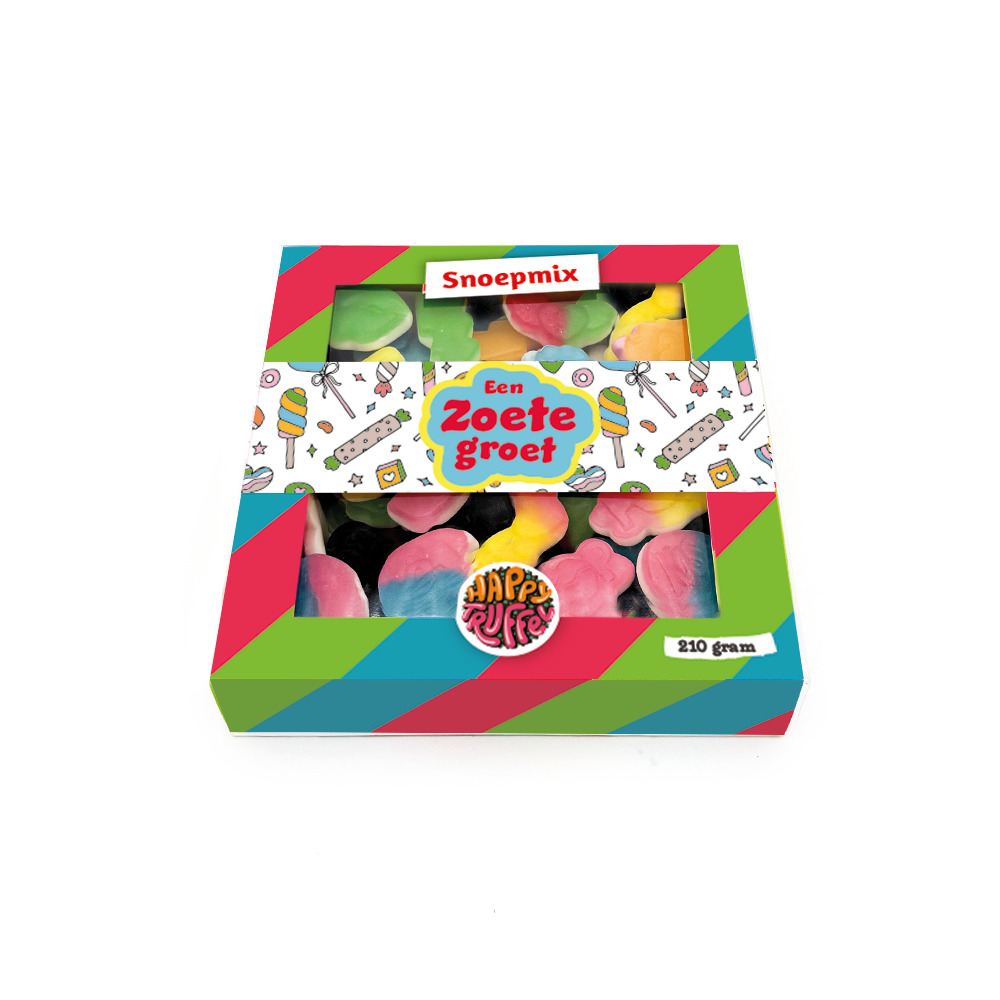 Snoeppakket “Een zoete groet” mixsnoep (210 gram)